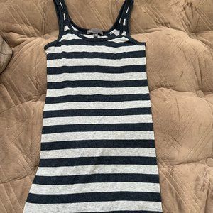 Vince Tank Top, Navy and Gray, Size XS